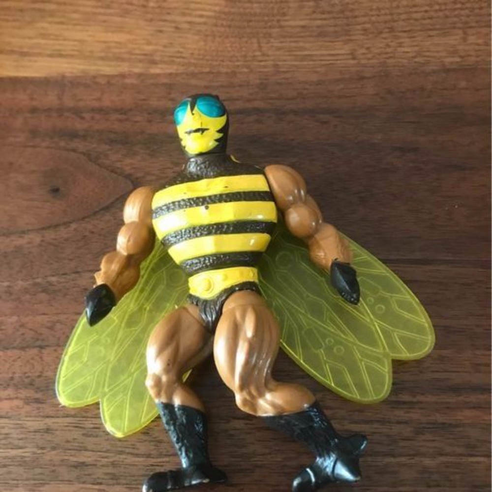 Action Figure with Yellow and Black Stripes